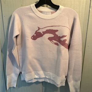 Women's Pink Sweater with Horse Design